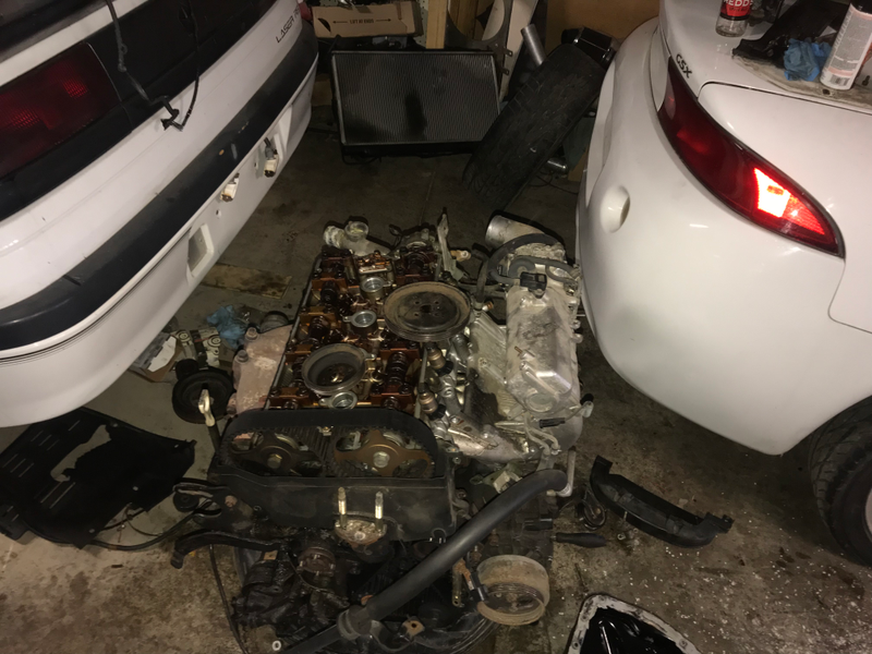 The motor that came out of the 99. Excessive oil consumption after 220k miles of service put this motor out of service.